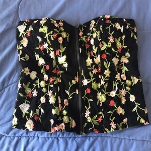 Floral corset